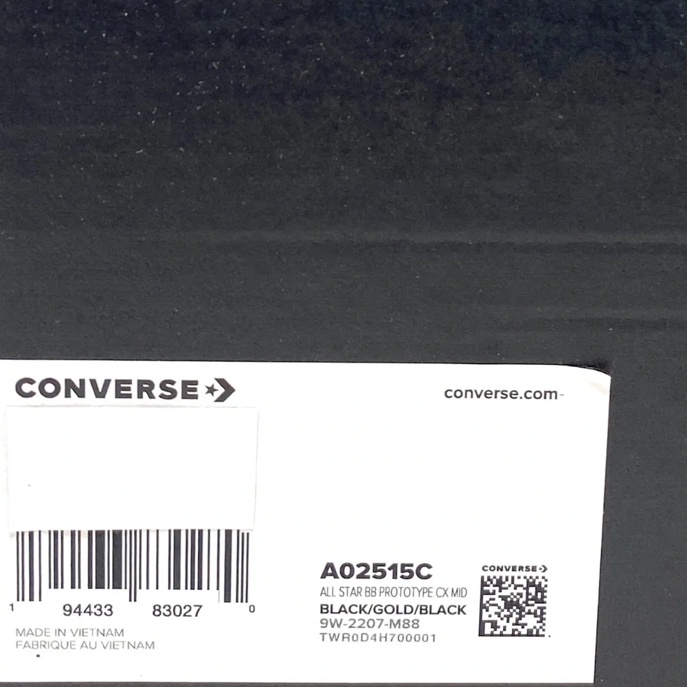 Converse BB Prototype CX Gold Black Mesh Women's Mid Basketball Sneakers A02515C - Picture 10 of 11